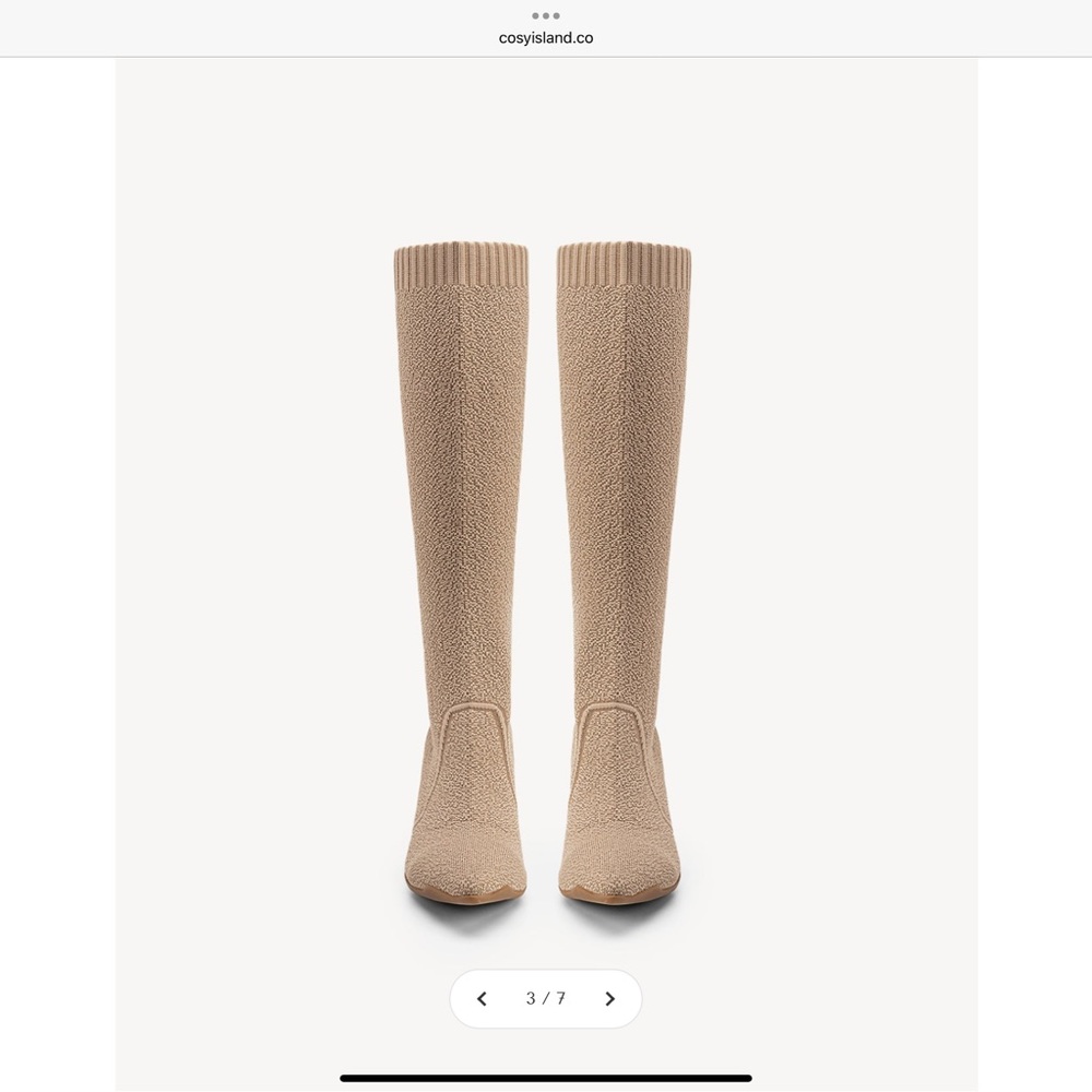 Cosy Island Tan Boots standard model boot size 7 NWT - Picture 2 of 7